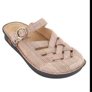 Alegria Naturally Freesia Leather Clog Mule EU 39